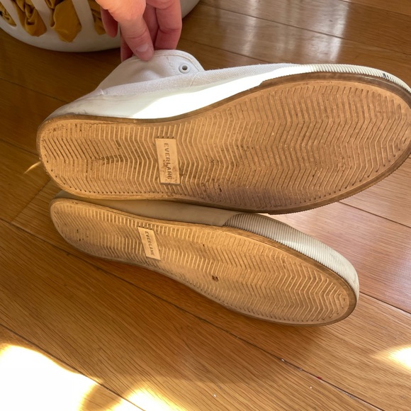 Everlane Forever High Top Sneaker - 8 in Ecru - Picture 3 of 6